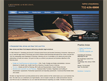 Tablet Screenshot of greenbergandschulman.com